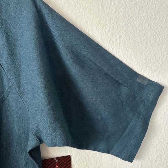 AMUSE V Neck Short Sleeves Denim Midi Dress BNWT - Picture 4 of 8